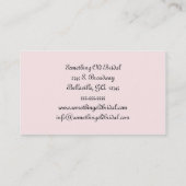 Brautgeschäfts-Visitenkarte Visitenkarte (Rückseite)