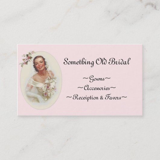 Brautgeschäfts-Visitenkarte Visitenkarte (Vorderseite)