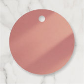 Brautgeschenk-Etikett in Rosé Geschenkanhänger (Rückseite)