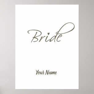 Brautgeschenk Junggesellinnenabschied und Verlobun Poster