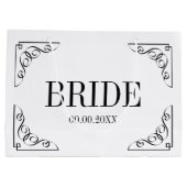 Brautgeschenktasche für Brautparty Große Geschenktüte (Rückseite)