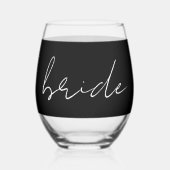Brautglasfavorit Weinglas Ohne Stiel (Vorderseite)