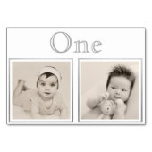 Brautgroom Custom Age Silver Tischnummer (Rückseite)