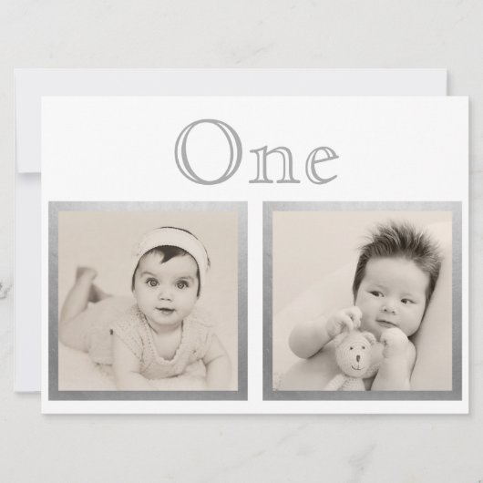 Brautgroom Custom Age Silver Tischnummer (Vorderseite)