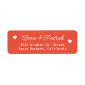 Brautgroom Wedding Mailing orange-rot (Vorne)