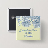Brautgroßmutter viktorianischer Hochzeitsknopf Button (Vorne & Hinten)