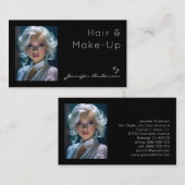 Brauthaar-Stylist-Make-up-Kosmetologe Visitenkarte (Vorne/Hinten)