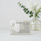 Brauthaar-und Make-upVisitenkarten Visitenkarte (Stehend Vorderseite)