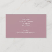 Brauthochzeits-KleiderVisitenkarte Visitenkarte (Rückseite)