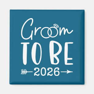 Bräutigam 2026 zukünftiger Ehemann Junggeselle Hoc Magnet