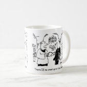 Bräutigam bei einer Hochzeit Cartoon zu personalis Kaffeetasse (VorderseiteRechts)