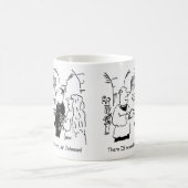 Bräutigam bei einer Hochzeit Cartoon zu personalis Kaffeetasse (Mittel)