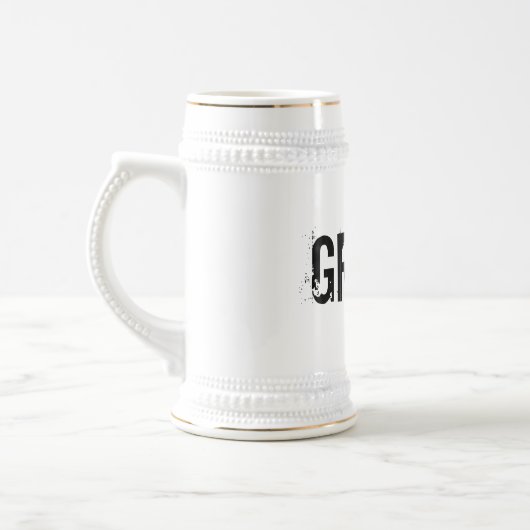 Bräutigam-Bier Stein Bierglas (Links)