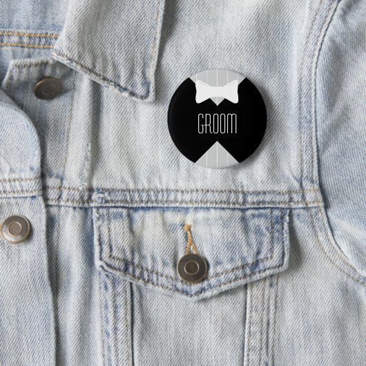Bräutigam Bowtie u. Streifen Button (Beispiel)