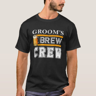 Bräutigam-Brau-Crew Lustige Trauzeugen-Bier-Team T-Shirt