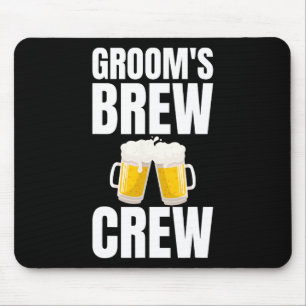 Bräutigam-Brau-Crew Lustiger Junggesellenabschied Mousepad