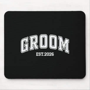 Bräutigam Braut est 2026 Retro verheiratete Paare Mousepad