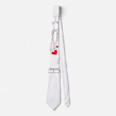 Bräutigam-Cartoon mit roten Nacken Krawatte (Vorderseite)