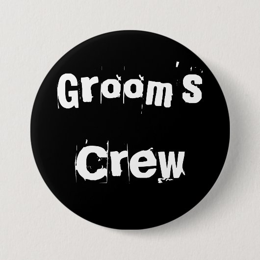 Bräutigam-Crew Button (Vorderseite)