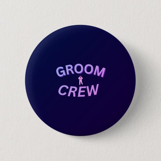 Bräutigam-Crew-Button Button (Vorderseite)