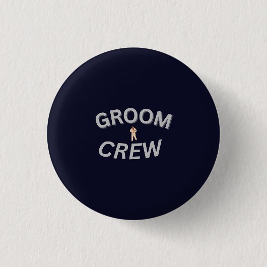 Bräutigam-Crew | Hochzeitsgesellschaft Button (Vorderseite)
