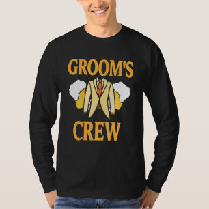 Bräutigam Crew Retro Coole Junggesellen Party Desi T-Shirt