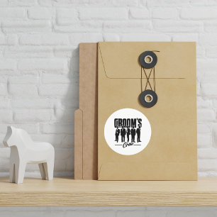 Bräutigam Crew Trauzeugen Junggesellenabschied Runder Aufkleber