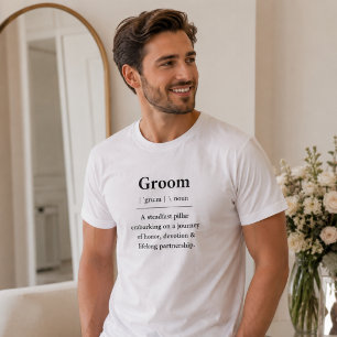 Bräutigam-Definitions-T-Shirt Bräutigam-Geschenk T-Shirt