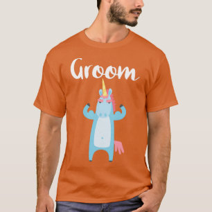 Bräutigam Einhorn Lustiger Aufzug Junggesellenabsc T-Shirt