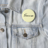 Bräutigam-Elfenbein-Knopf Button (Beispiel)