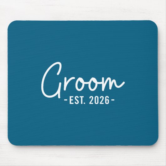 Bräutigam est 2026 Ehemann Junggesellenabschiedsta Mousepad (Vorne)
