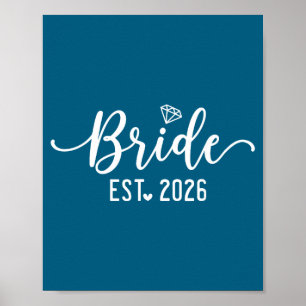 Bräutigam est 2026 passender Bräutigam Braut 2026  Poster