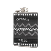 Bräutigam Flask Schnurrbart Flachmann (Links)