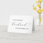 Bräutigam-Geschenk-hübsche Ehemann-Hochzeits-Karte Karte