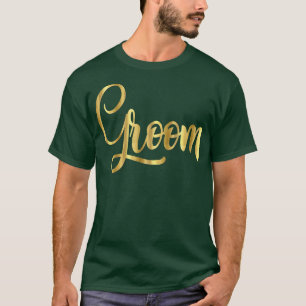Bräutigam Hochzeitsgesellschaft Braut Skript Jungg T-Shirt