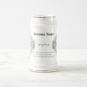 Bräutigam-irischer Segen-keltisches Kreuz Stein Bierglas (Mittel)