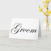 Bräutigam Karte (Gelbe Blume)