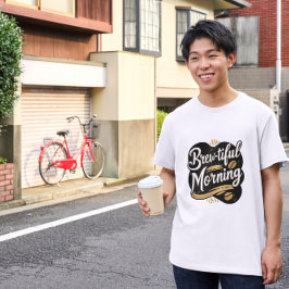 Bräutigam Mornong Funny Coffee Geschenkte Design T-Shirt