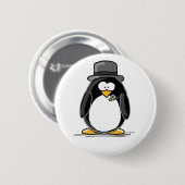 Bräutigam-Pinguin Button (Vorne & Hinten)