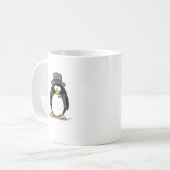 Bräutigam-Pinguin Kaffeetasse (Vorderseite Links)