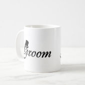Bräutigam (Schwarz-Zylinder) Kaffeetasse (Vorderseite Links)