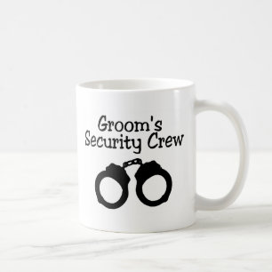 Bräutigam-Sicherheits-Crew-Handschellen Kaffeetasse