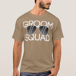 Bräutigam-Squad-Sonnenbrille Hochzeit Junggesellen T-Shirt