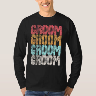 Bräutigam Süße Retro Verlobung Hochzeit Junggesell T-Shirt