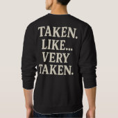 Bräutigam sweatshirt (Rückseite)