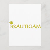 Bräutigam-Symbol Postkarte (Vorderseite)