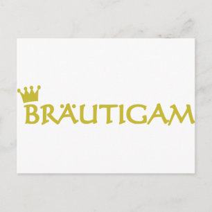 Bräutigam-Symbol Postkarte