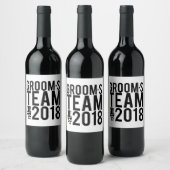 Bräutigam-Team 2018 Weinetikett (Flaschen)