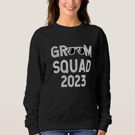 Bräutigam-Truppe 2023 Party Sonnenbrille Hochzeit  Sweatshirt (Vorderseite)