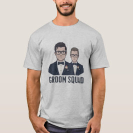 Bräutigam-Truppe - Cartoon-T-Shirt für Trauzeugen T-Shirt